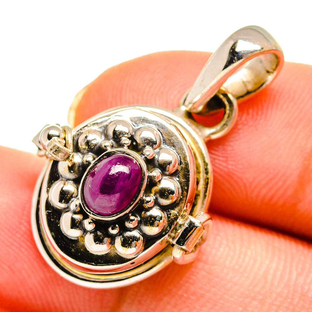 Ruby Pendants handcrafted by Anasilvercos - PD10718