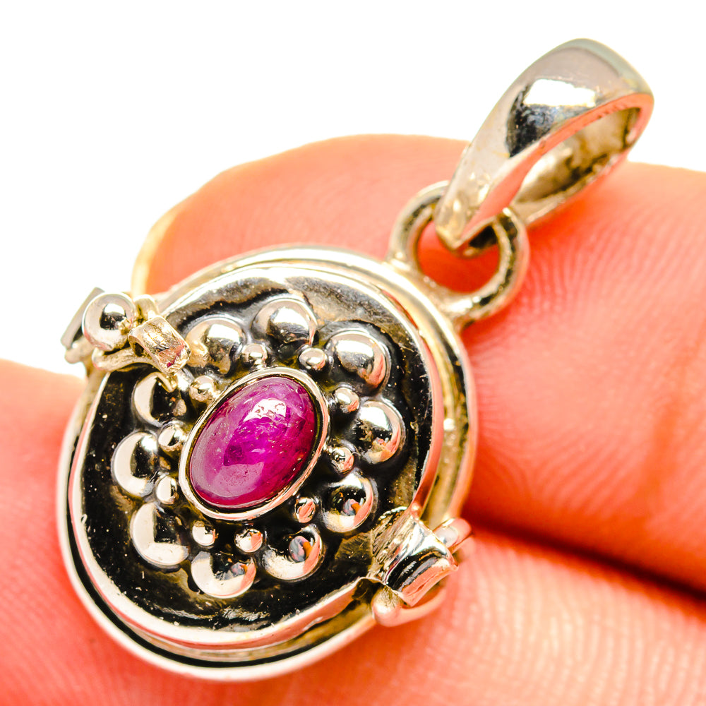 Ruby Pendants handcrafted by Anasilvercos - PD10719