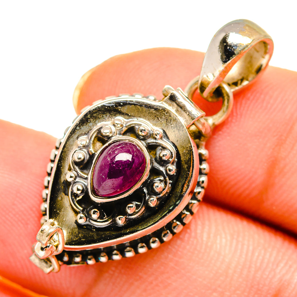 Ruby Pendants handcrafted by Anasilvercos - PD10721