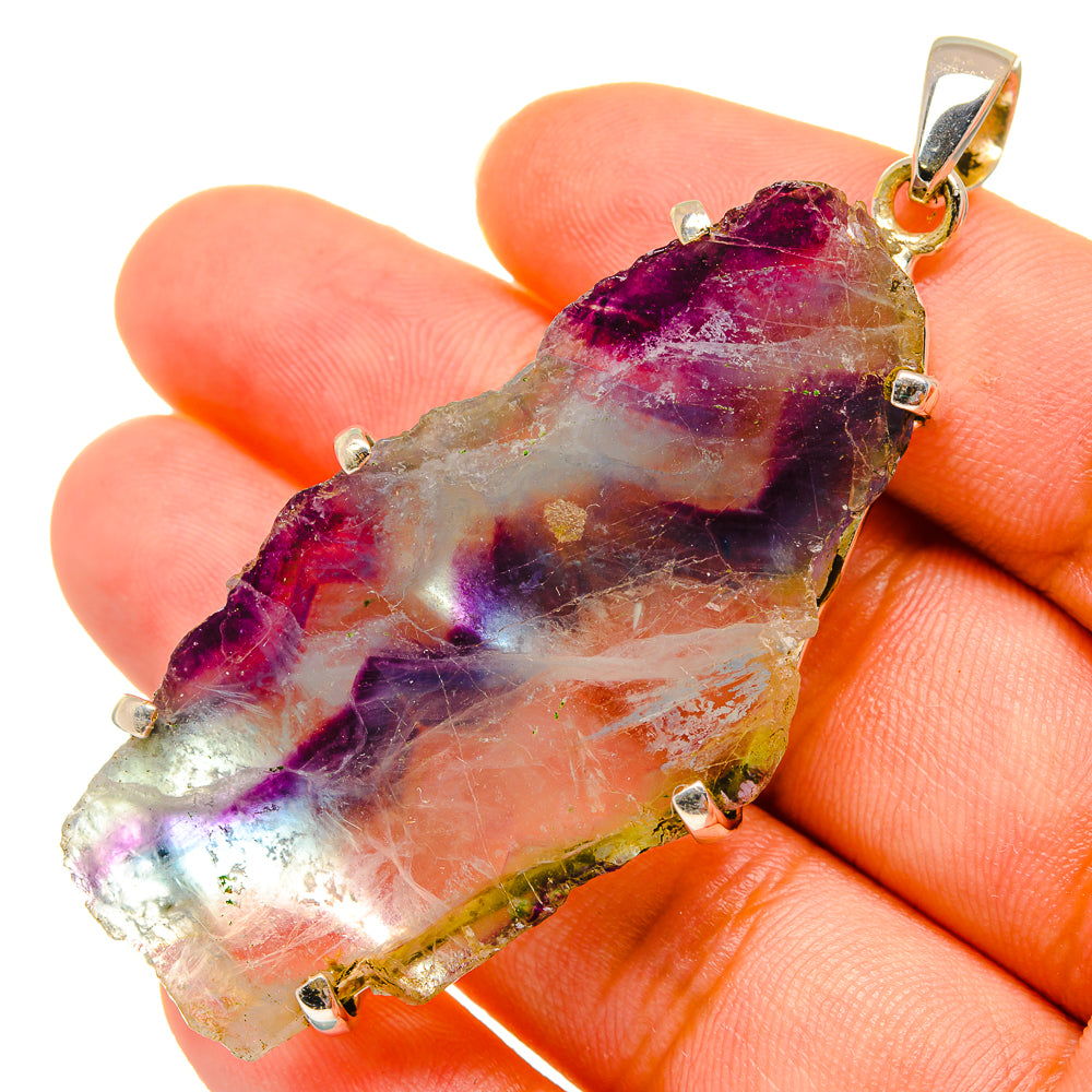 Fluorite Pendants handcrafted by Anasilvercos - PD10729