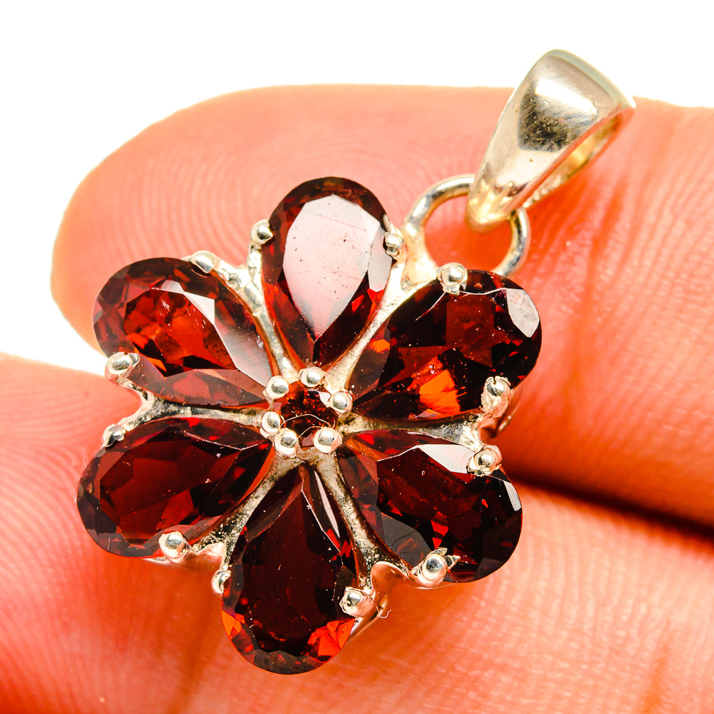 Garnet Pendants handcrafted by Anasilvercos - PD10750
