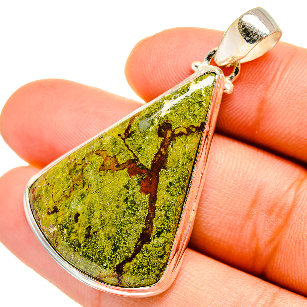 Dragon Blood Jasper Pendants handcrafted by Anasilvercos - PD10754