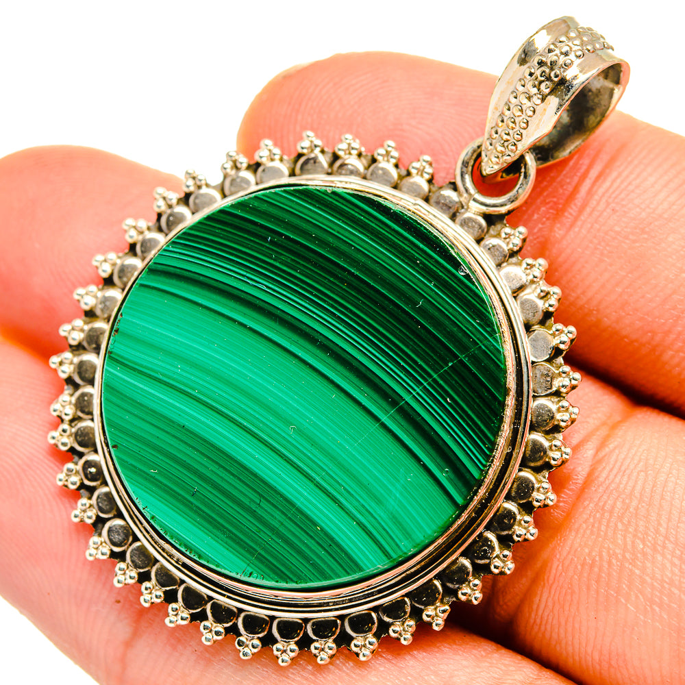 Malachite Pendants handcrafted by Anasilvercos - PD10760
