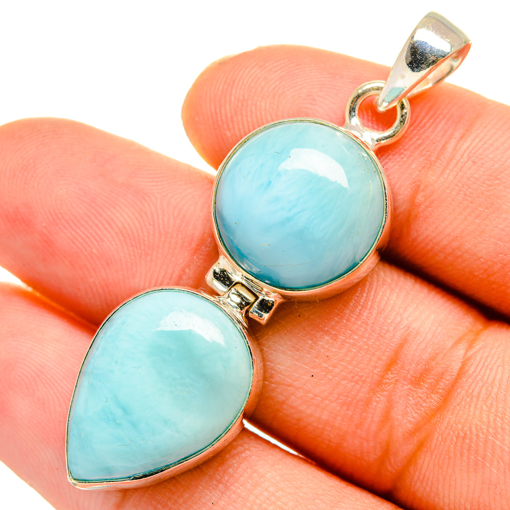 Larimar Pendants handcrafted by Anasilvercos - PD10769
