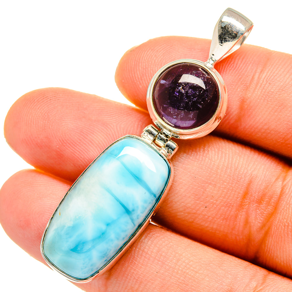 Larimar Pendants handcrafted by Anasilvercos - PD10770