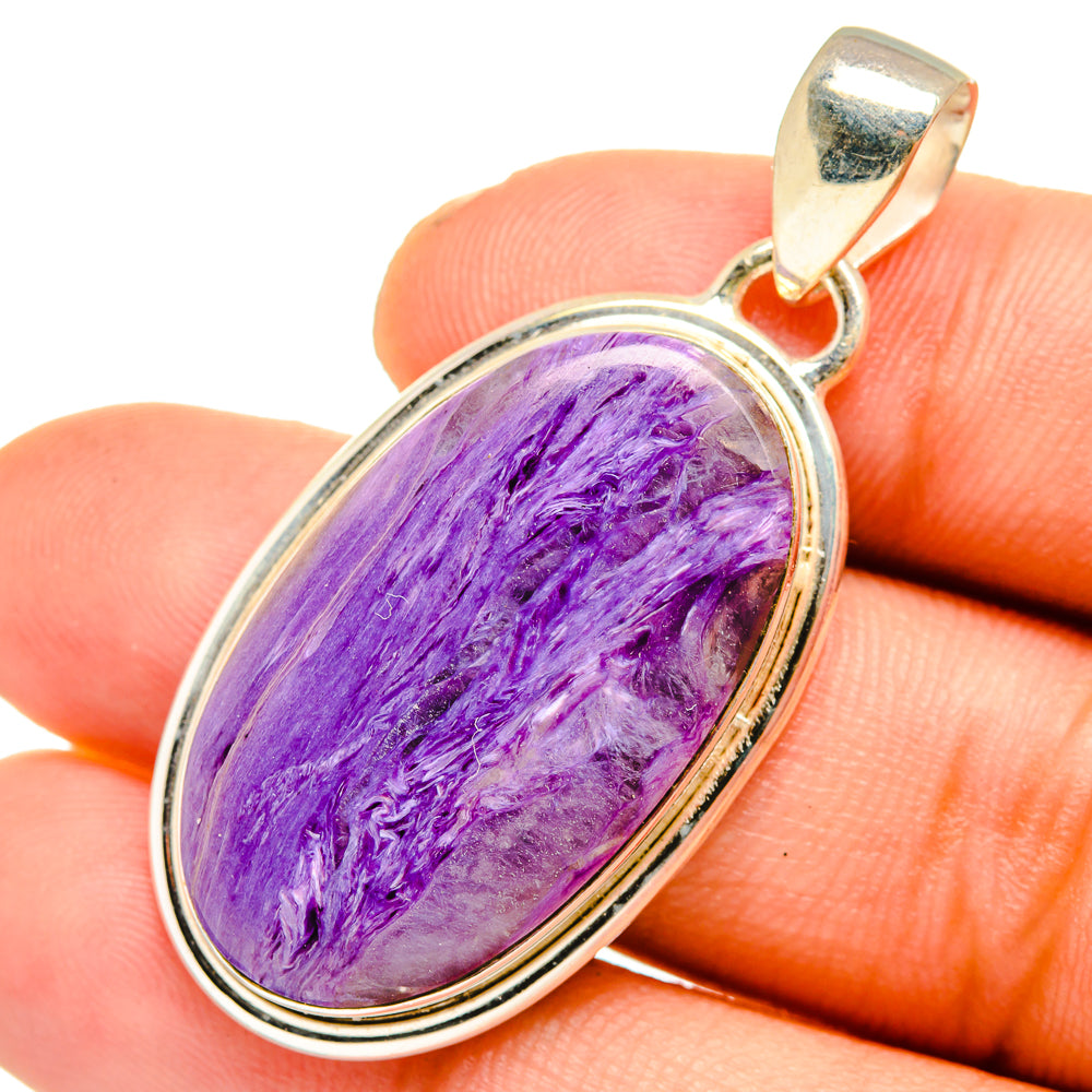 Charoite Pendants handcrafted by Anasilvercos - PD10777