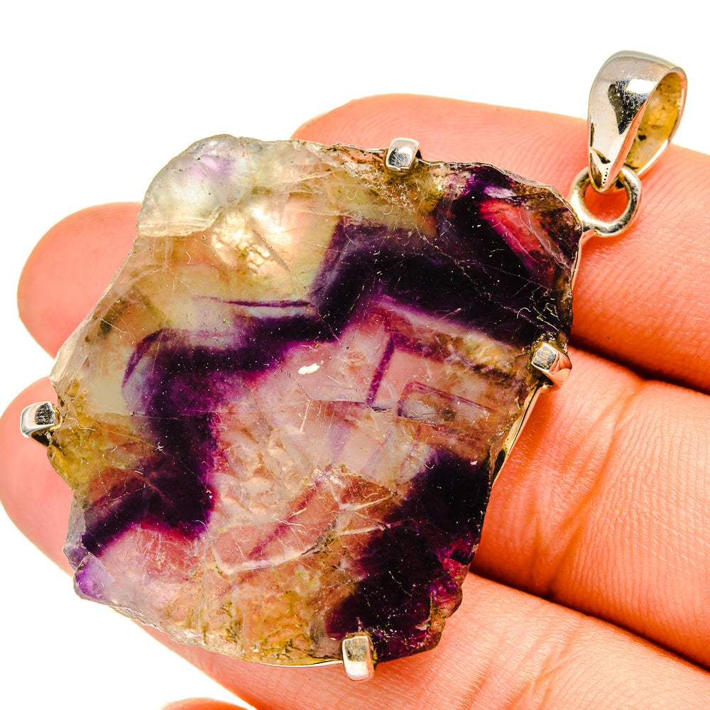 Fluorite Pendants handcrafted by Anasilvercos - PD10813