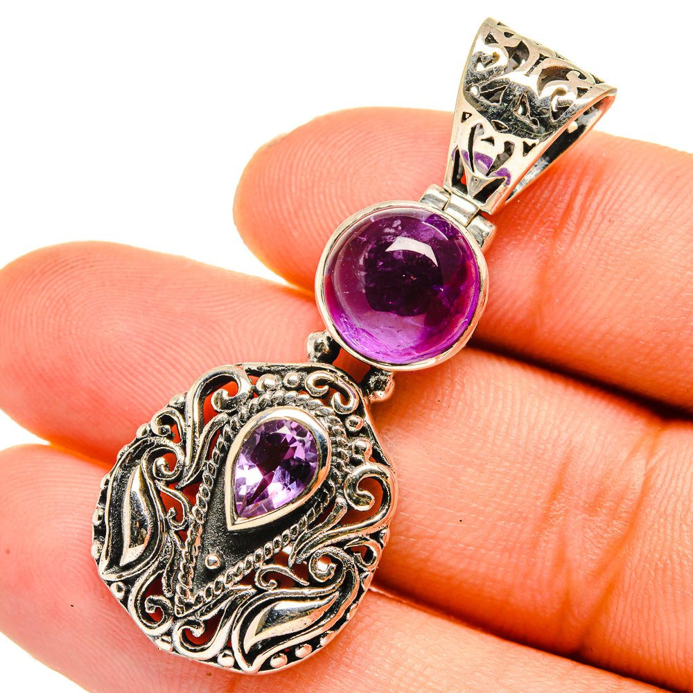Amethyst Pendants handcrafted by Anasilvercos - PD10826