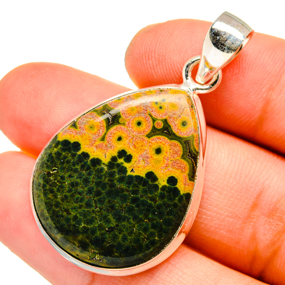 Ocean Jasper Pendants handcrafted by Anasilvercos - PD10838