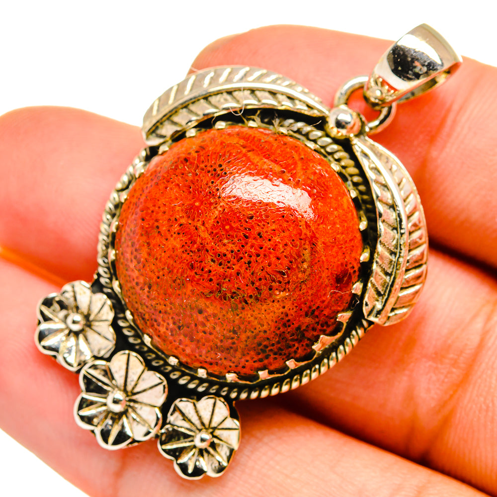 Sponge Coral Pendants handcrafted by Anasilvercos - PD10846