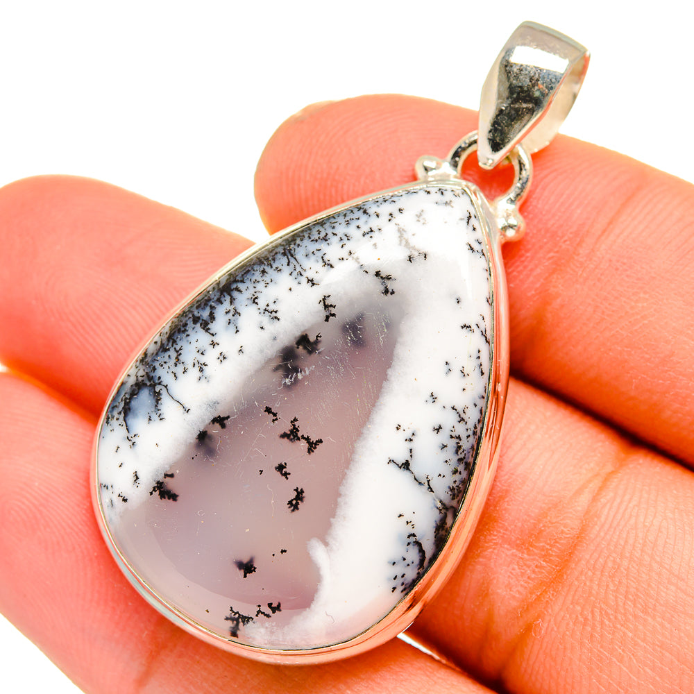 Dendritic Opal Pendants handcrafted by Anasilvercos - PD10871