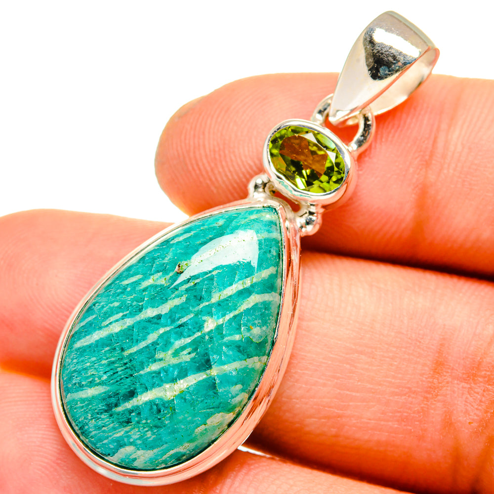 Amazonite Pendants handcrafted by Anasilvercos - PD10888