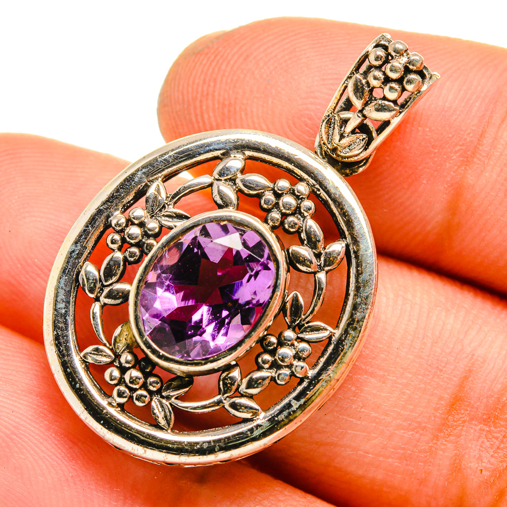 Amethyst Pendants handcrafted by Anasilvercos - PD10898