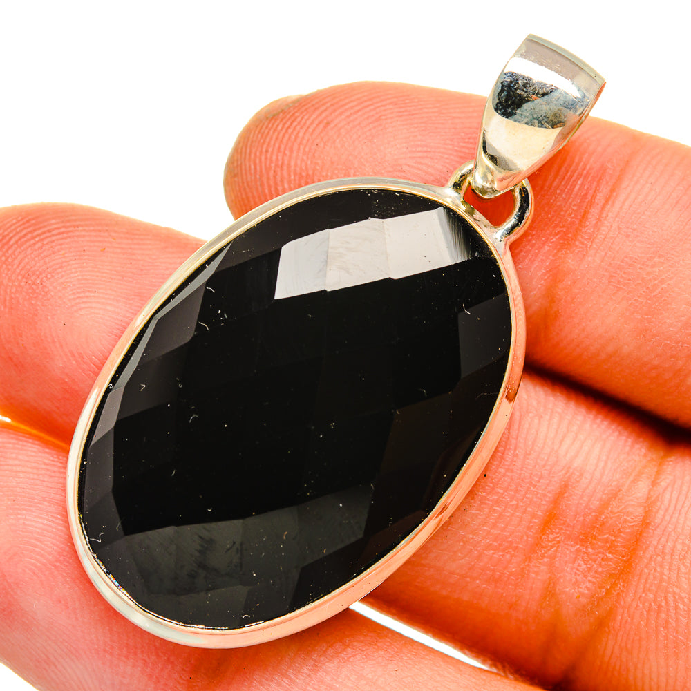 Black Onyx Pendants handcrafted by Anasilvercos - PD10917