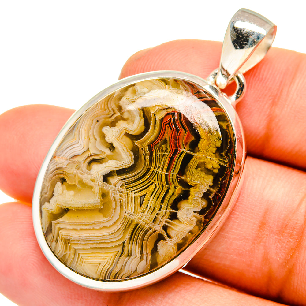 Laguna Lace Agate Pendants handcrafted by Anasilvercos - PD10921