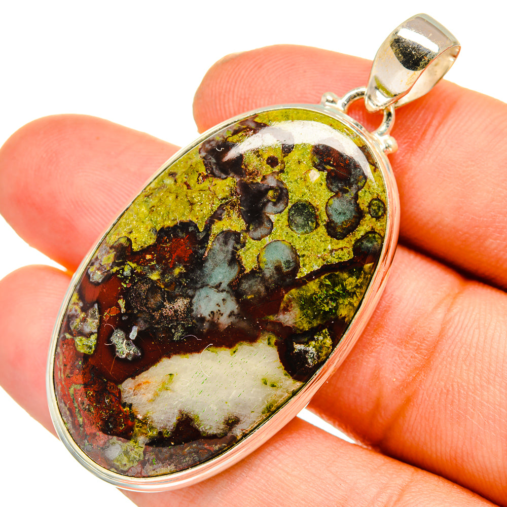 Dragon Blood Jasper Pendants handcrafted by Anasilvercos - PD10922