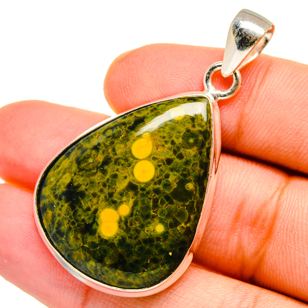 Ocean Jasper Pendants handcrafted by Anasilvercos - PD10932
