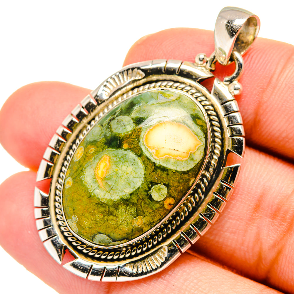 Rainforest Jasper Pendants handcrafted by Anasilvercos - PD10944