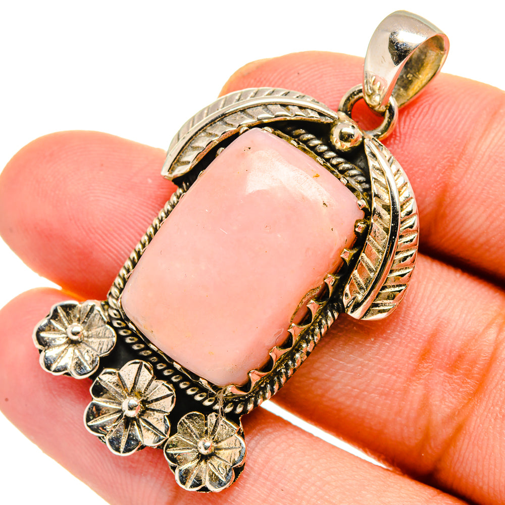 Pink Opal Pendants handcrafted by Anasilvercos - PD10953