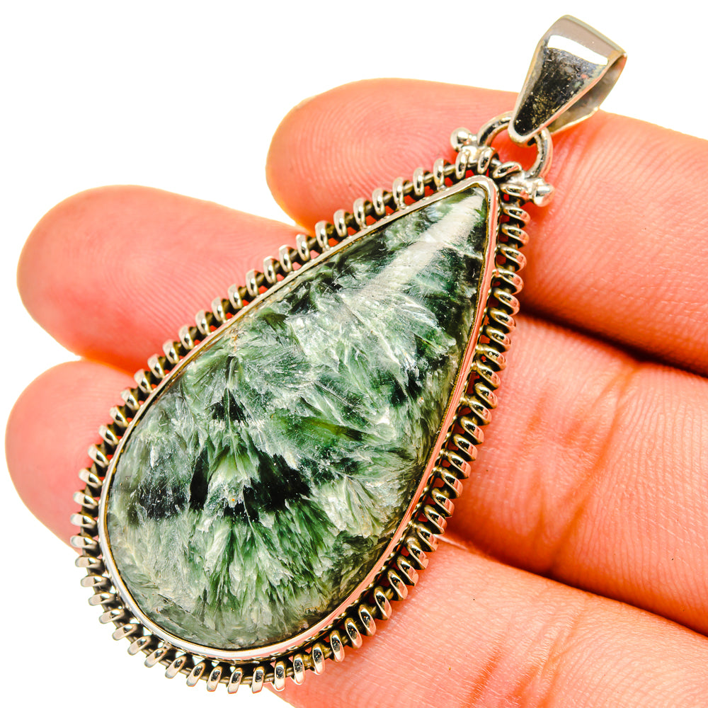 Seraphinite Pendants handcrafted by Anasilvercos - PD11001