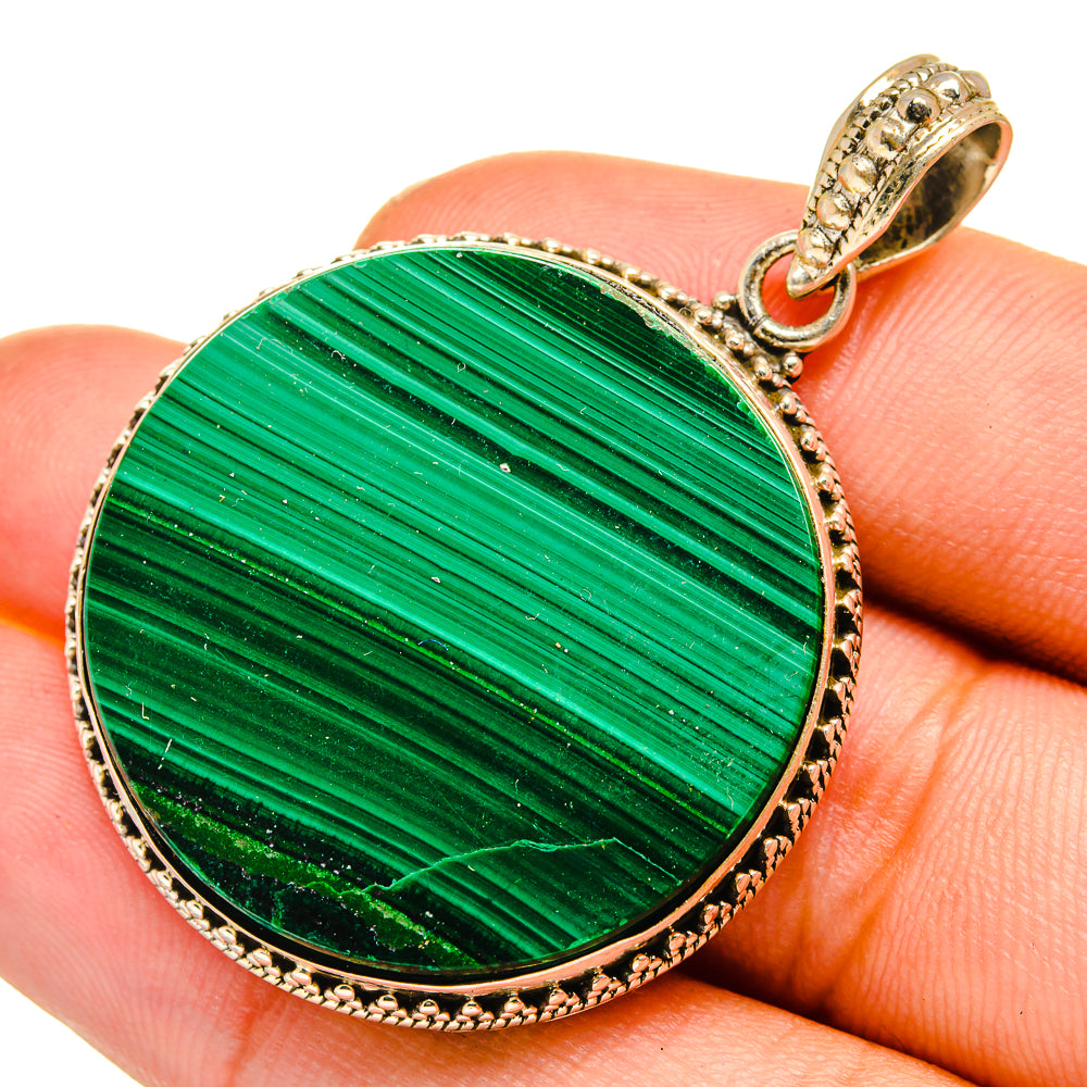 Malachite Pendants handcrafted by Anasilvercos - PD11002