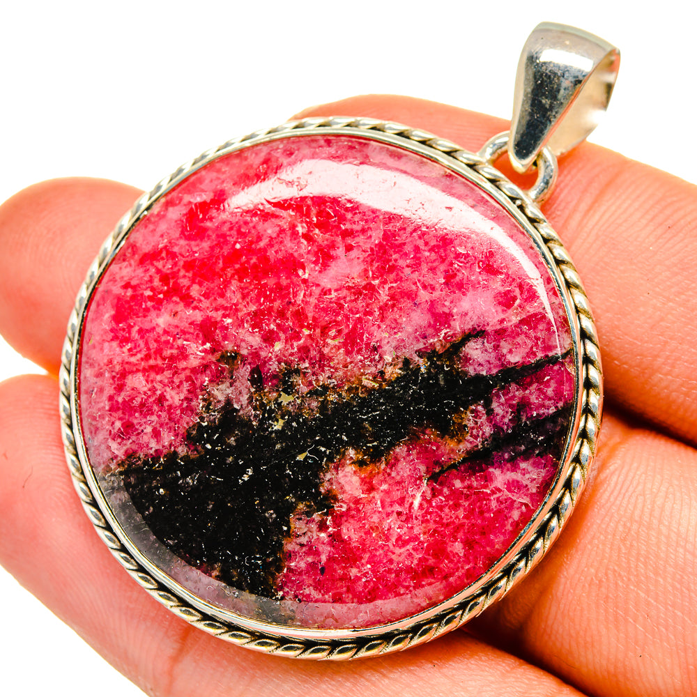 Rhodonite Pendants handcrafted by Anasilvercos - PD11003