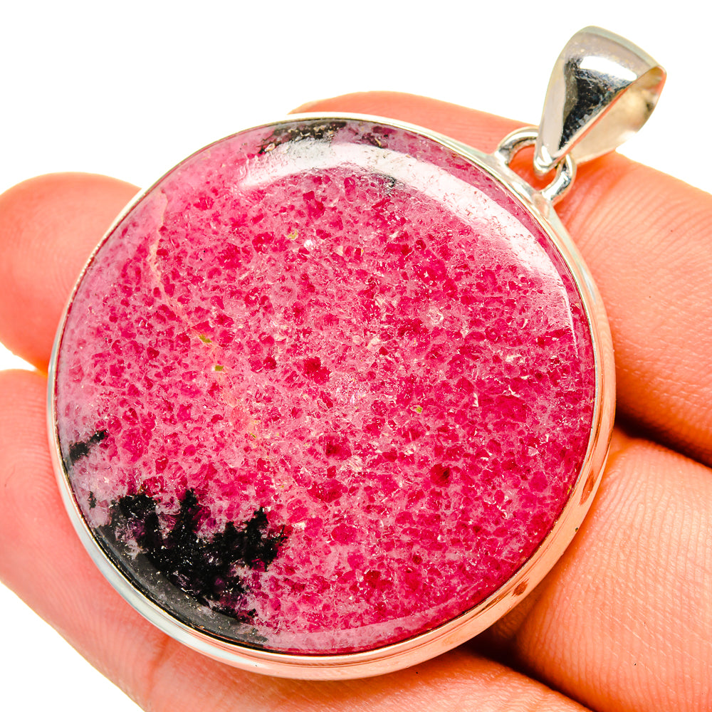 Rhodonite Pendants handcrafted by Anasilvercos - PD11004