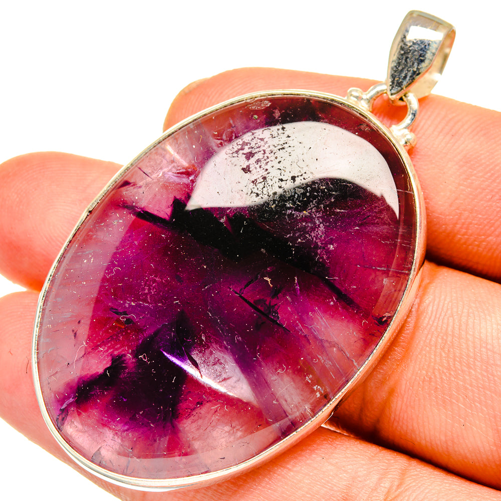 Chevron Amethyst Pendants handcrafted by Anasilvercos - PD11007