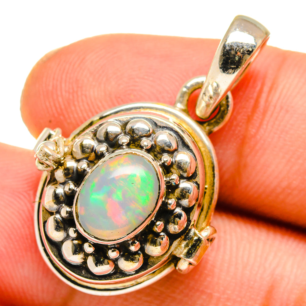 Ethiopian Opal Pendants handcrafted by Anasilvercos - PD11023