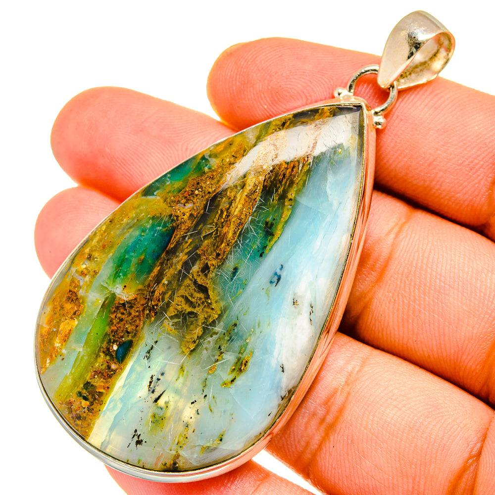 Peruvian Opal Pendants handcrafted by Anasilvercos - PD11027