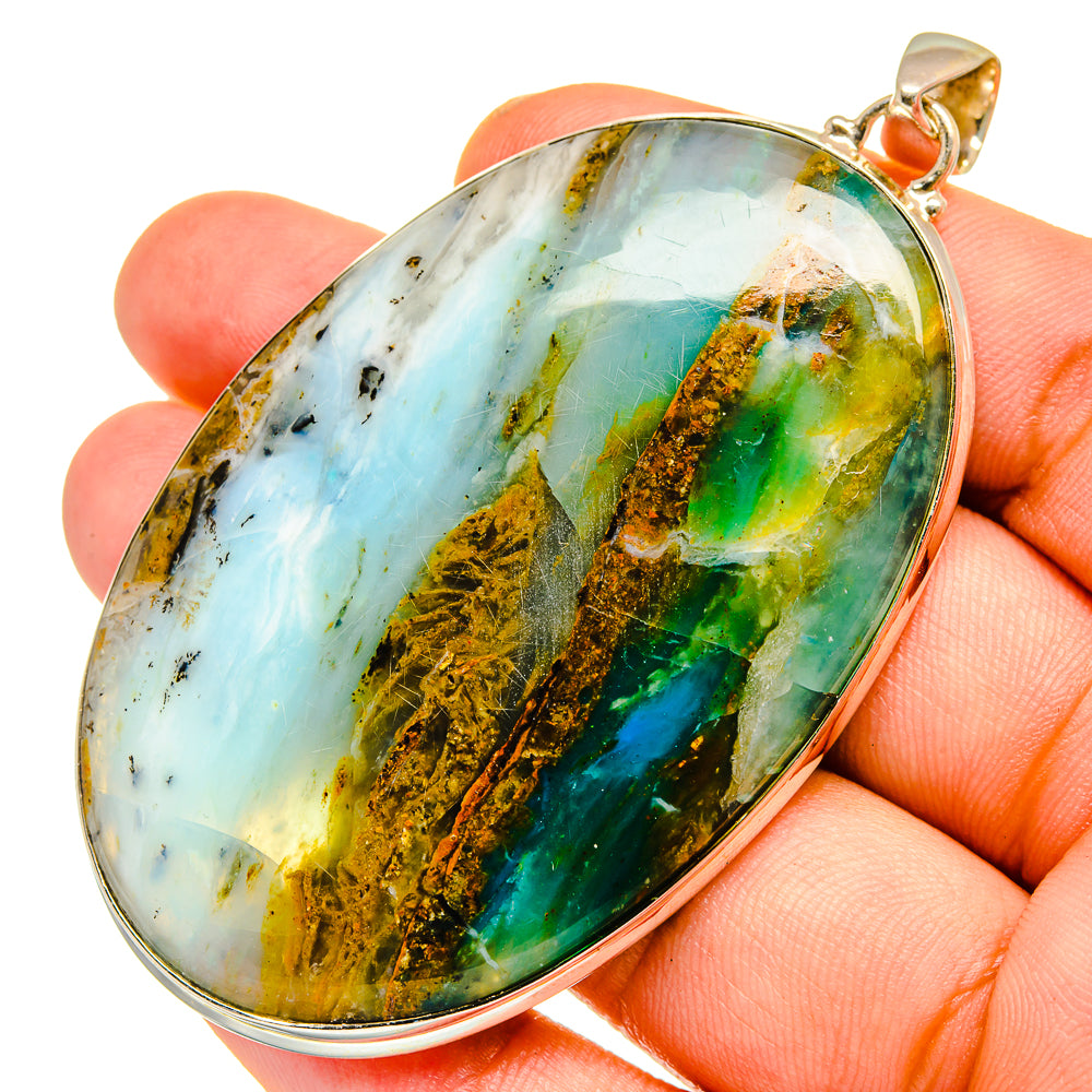 Peruvian Opal Pendants handcrafted by Anasilvercos - PD11028