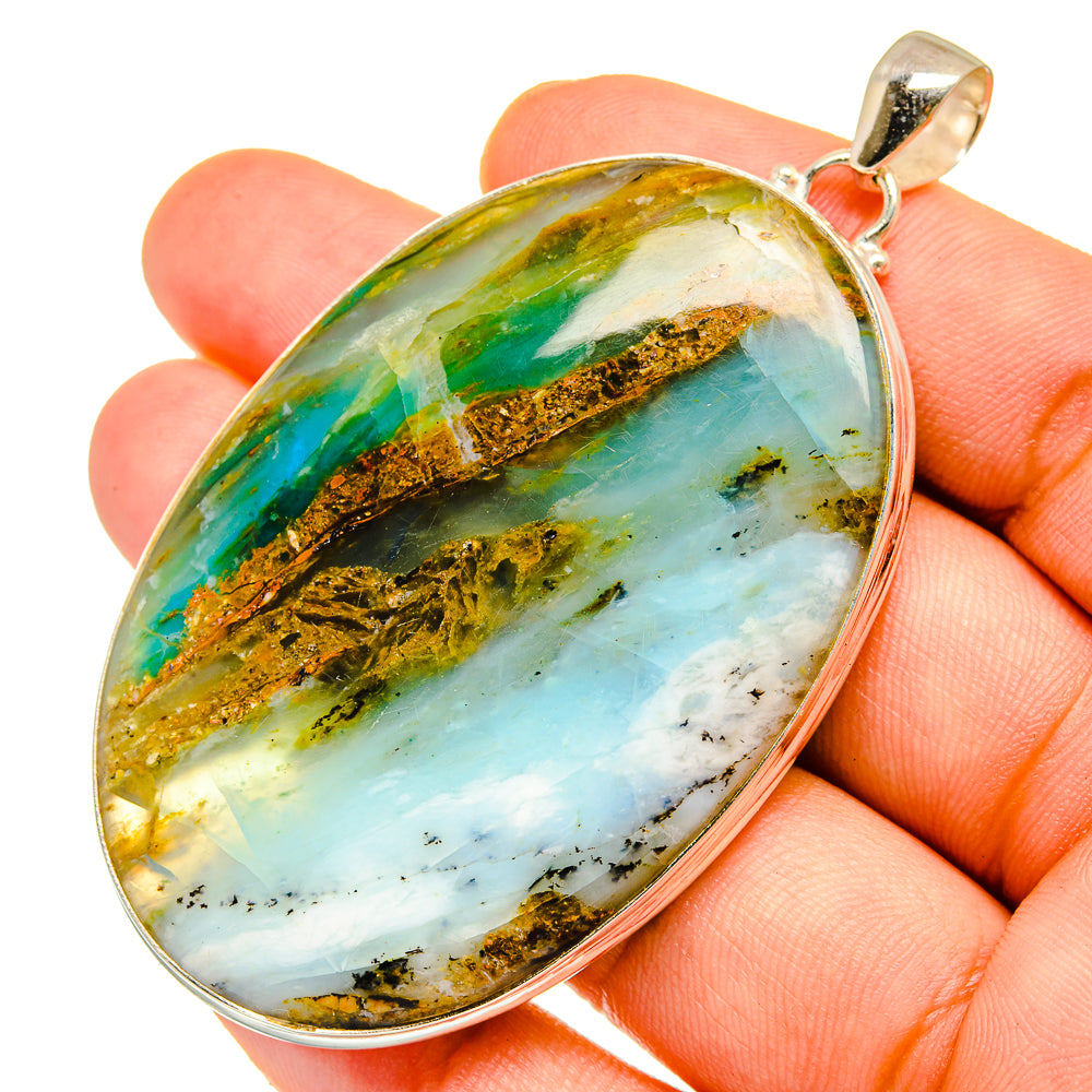 Peruvian Opal Pendants handcrafted by Anasilvercos - PD11029