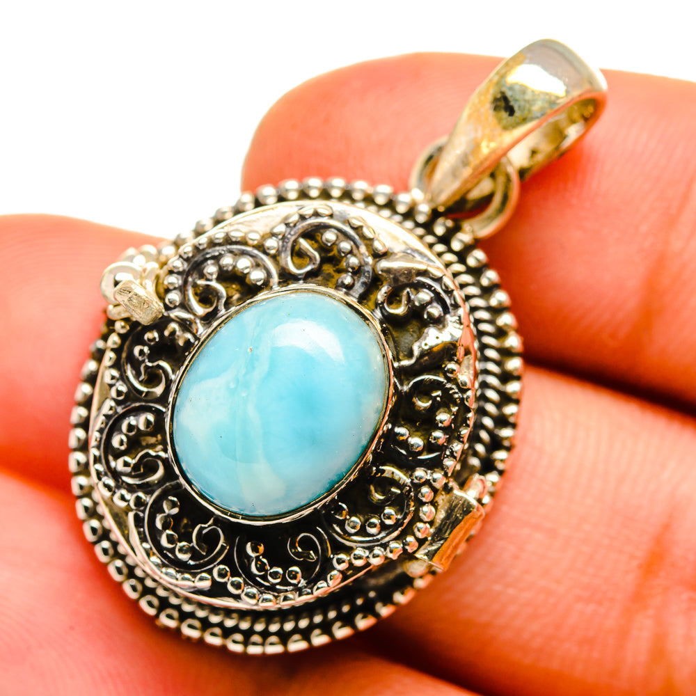Larimar Pendants handcrafted by Anasilvercos - PD11032