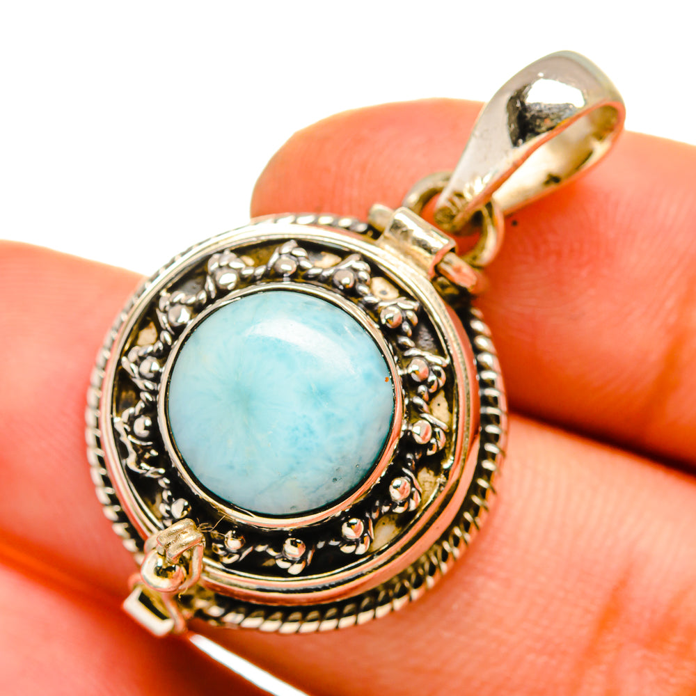 Larimar Pendants handcrafted by Anasilvercos - PD11034