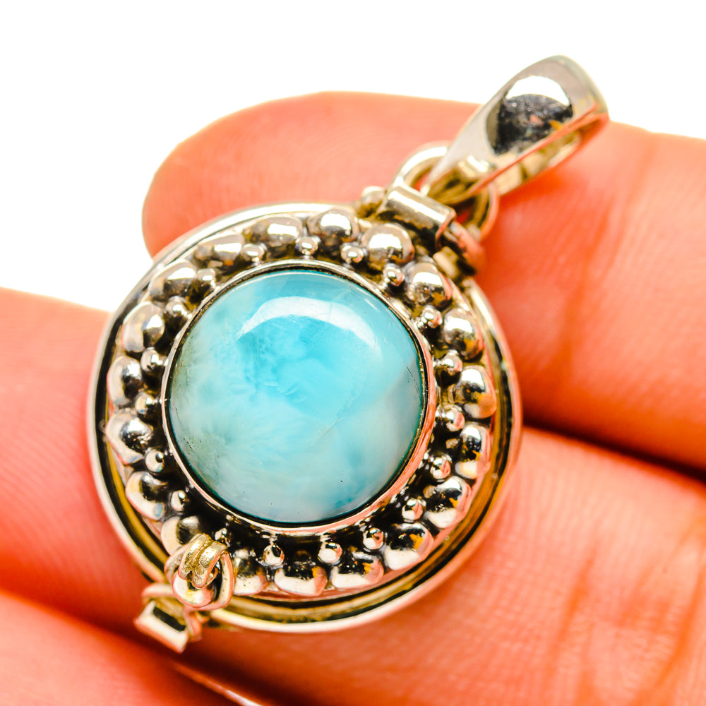 Larimar Pendants handcrafted by Anasilvercos - PD11035