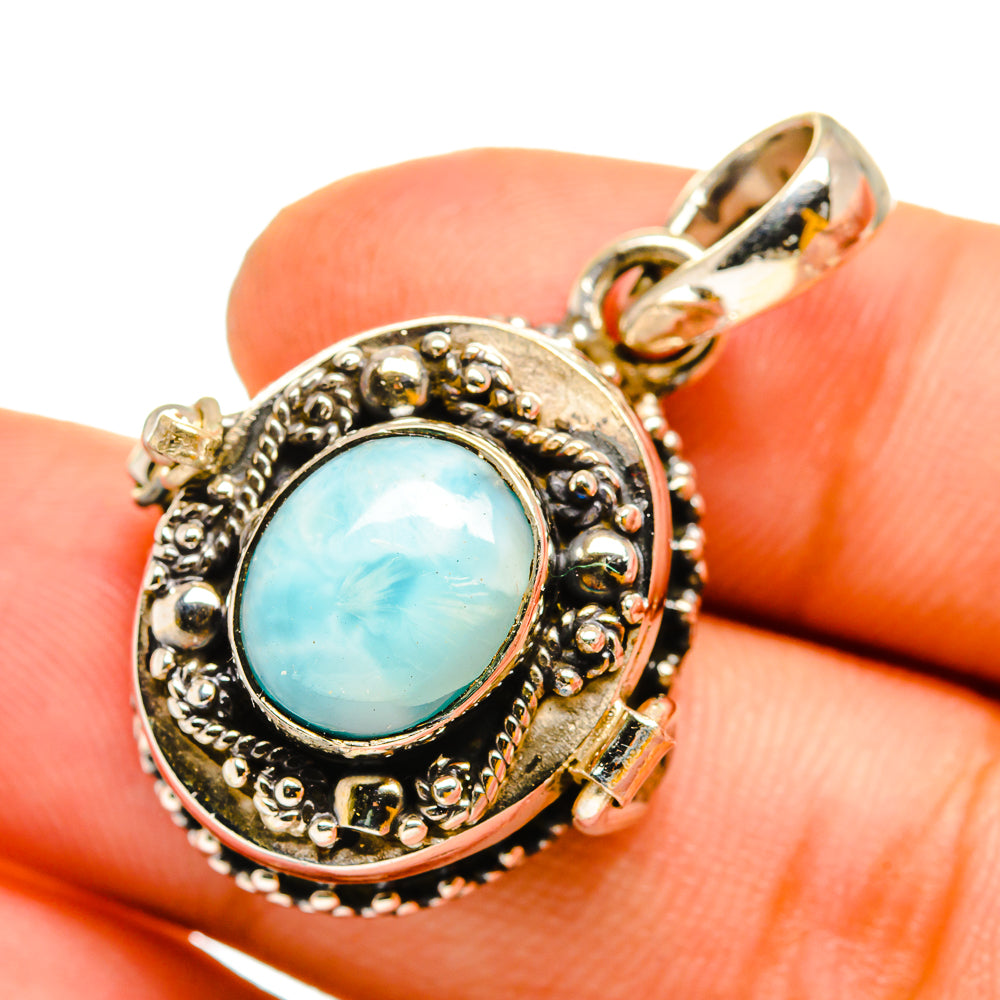 Larimar Pendants handcrafted by Anasilvercos - PD11036
