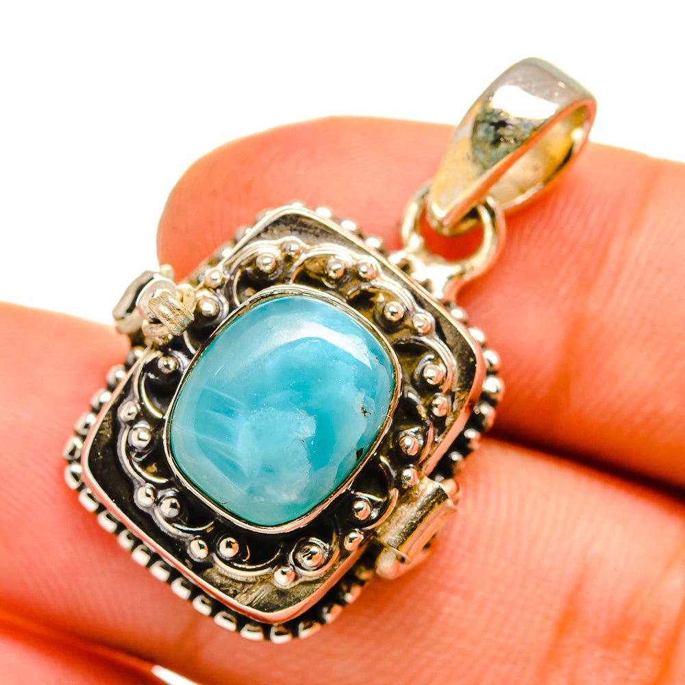 Larimar Pendants handcrafted by Anasilvercos - PD11040