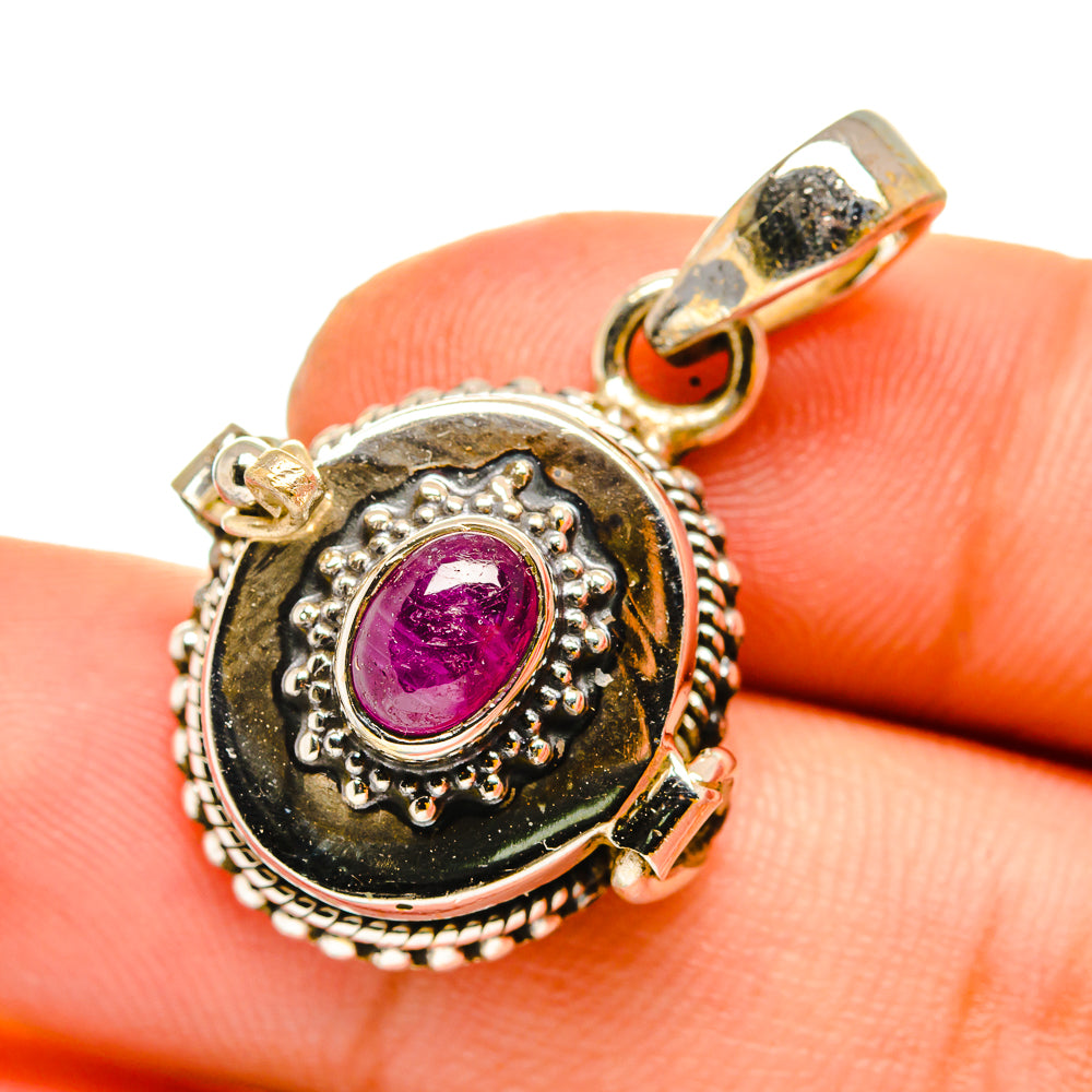 Ruby Pendants handcrafted by Anasilvercos - PD11045