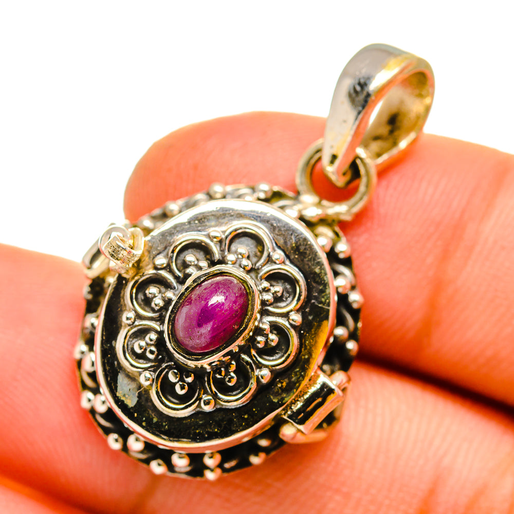 Ruby Pendants handcrafted by Anasilvercos - PD11046