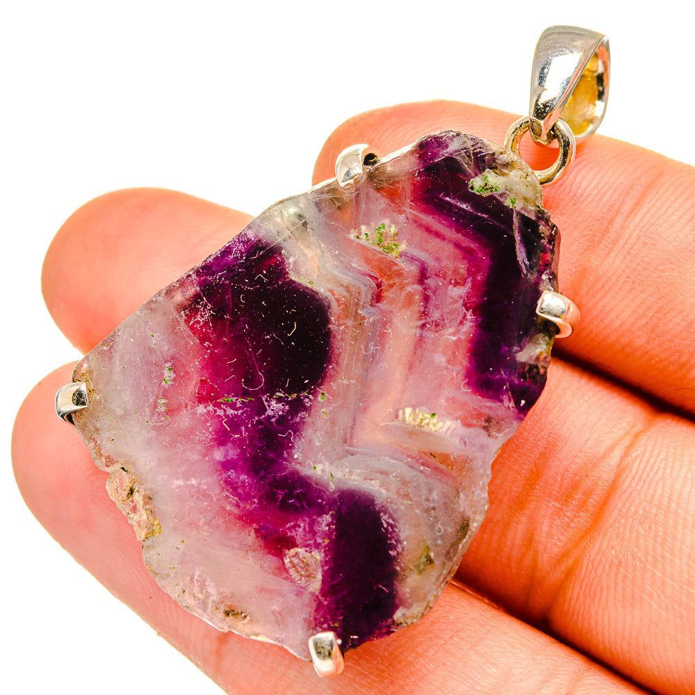Fluorite Pendants handcrafted by Anasilvercos - PD11065