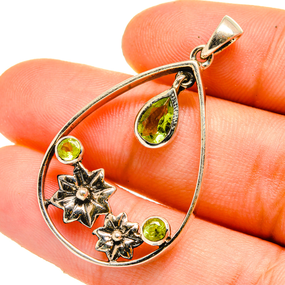 Peridot Pendants handcrafted by Anasilvercos - PD11071