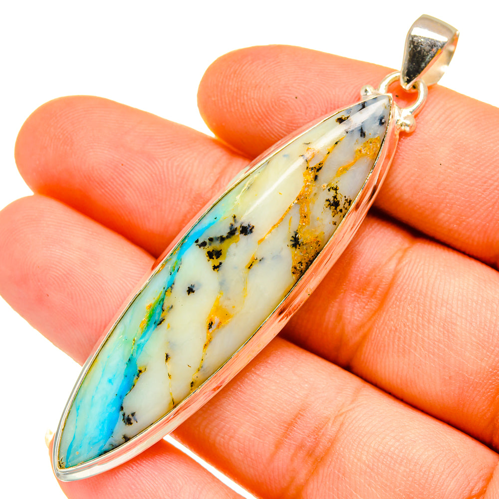 Peruvian Opal Pendants handcrafted by Anasilvercos - PD11076