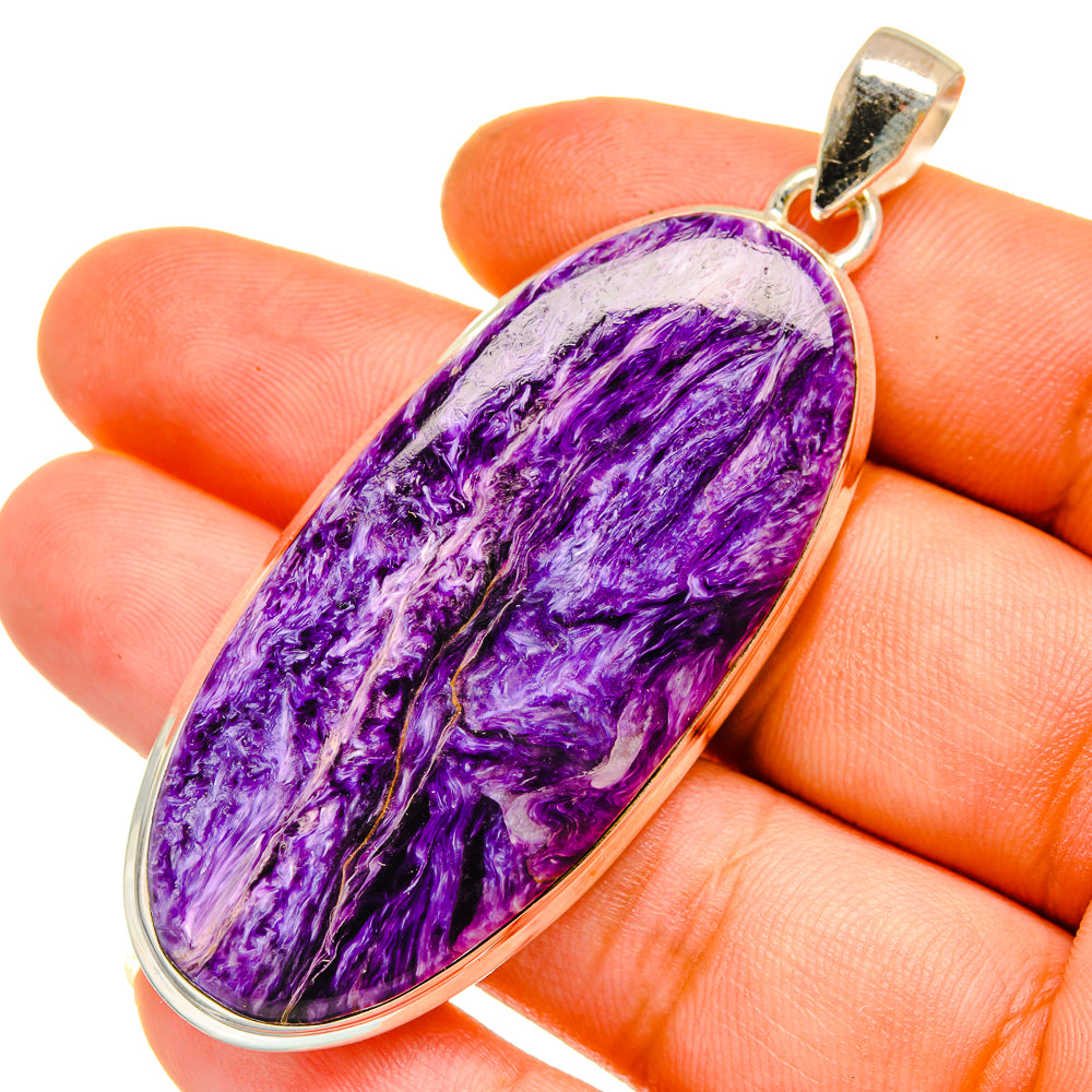 Charoite Pendants handcrafted by Anasilvercos - PD11077