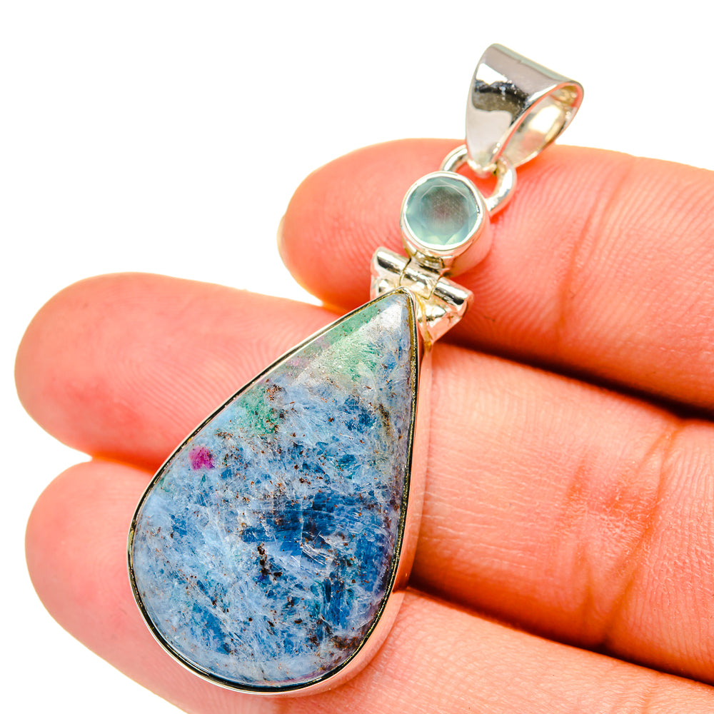 Ruby Fuchsite Pendants handcrafted by Anasilvercos - PD11104