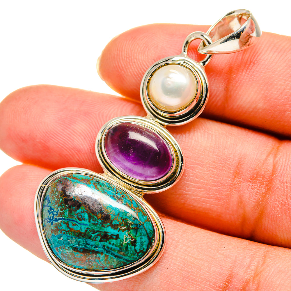 Shattuckite Pendants handcrafted by Anasilvercos - PD11110