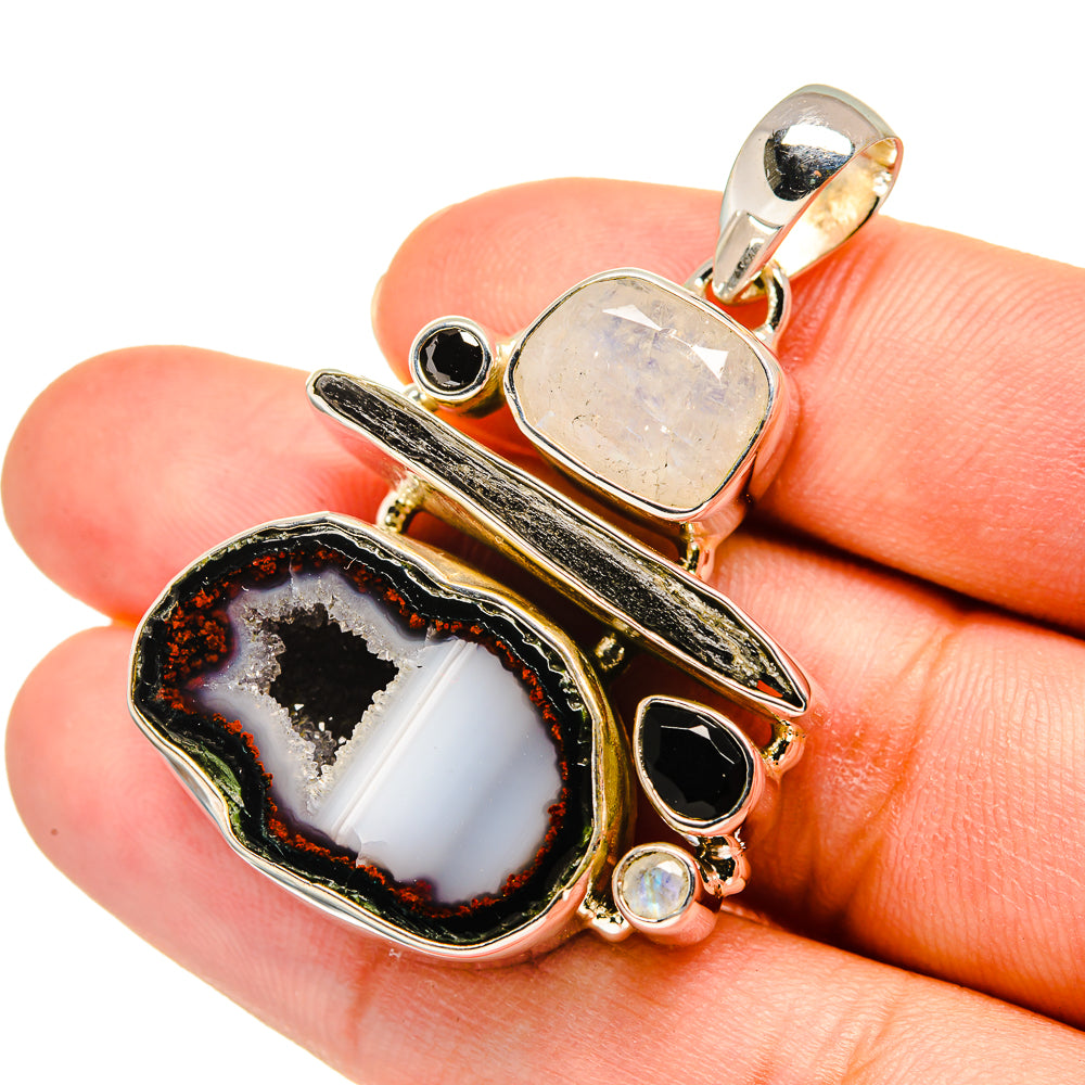 Coconut Geode Slice Pendants handcrafted by Anasilvercos - PD11127