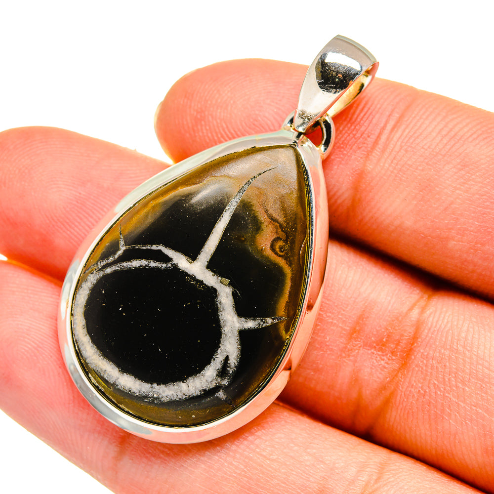 Septarian Geode Pendants handcrafted by Anasilvercos - PD11134