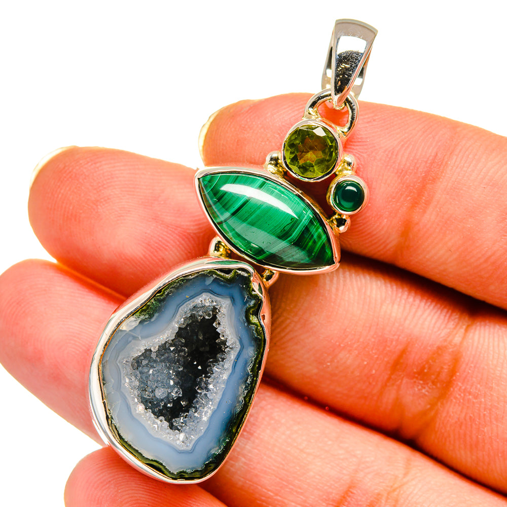 Coconut Geode Slice Pendants handcrafted by Anasilvercos - PD11137