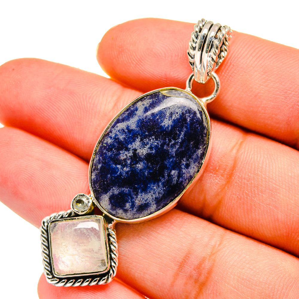 Sodalite Pendants handcrafted by Anasilvercos - PD11141