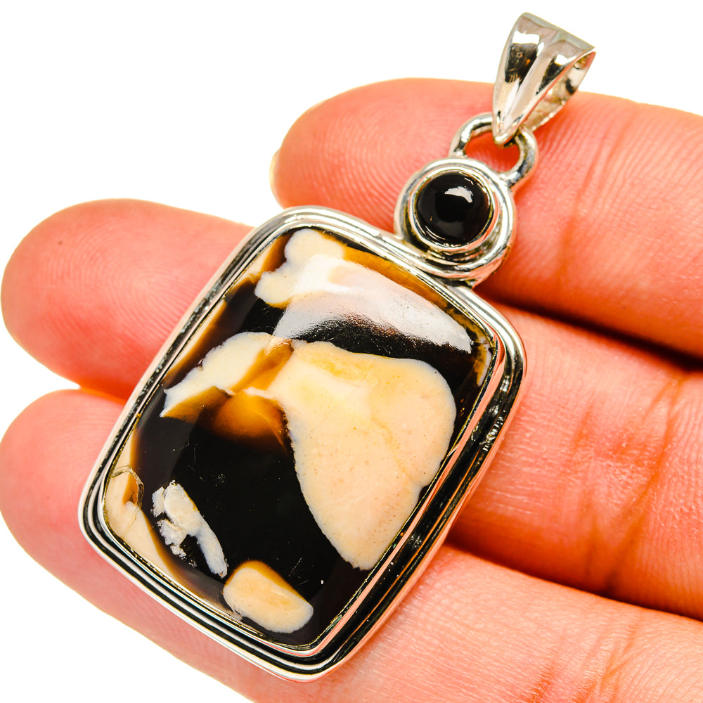 Peanut Wood Jasper Pendants handcrafted by Anasilvercos - PD11157